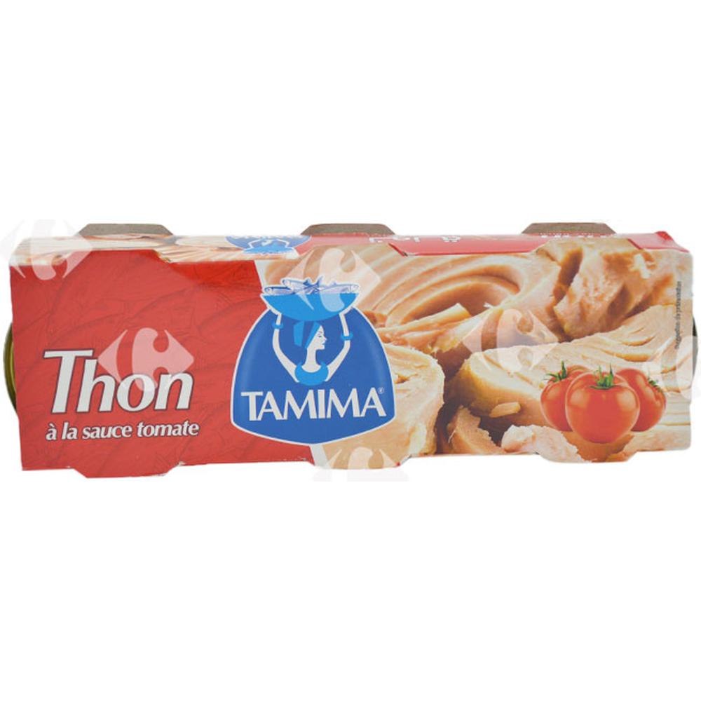 Pack de Trois Conserves de Thon Sauce Tomate Tamima 80g