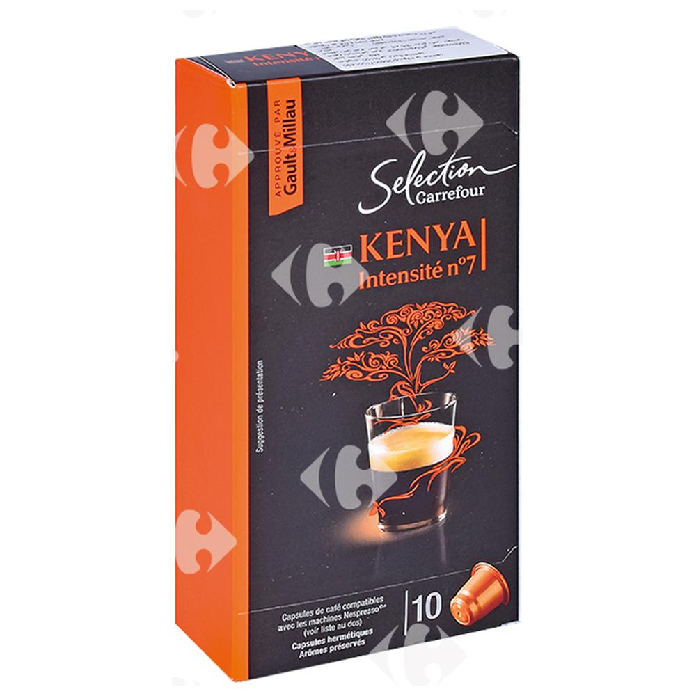 Café en Capsules Kenya Carrefour Selection N7 10 unités