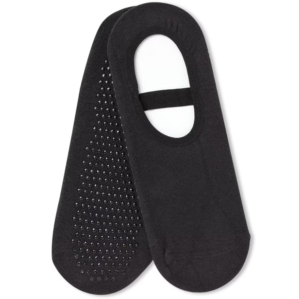 [691574] Socquettes de Yoga Noir pour Femme