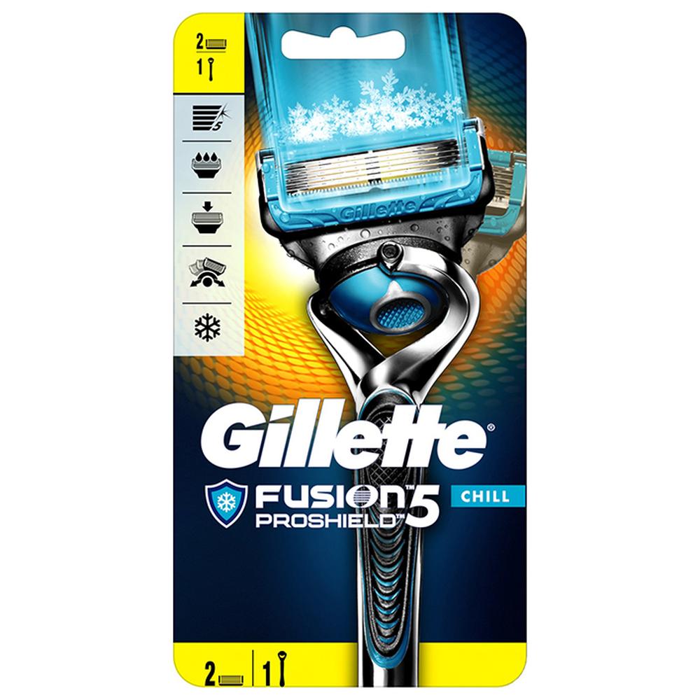 [638066] Rasoir système Fusion 5 Proshield Chill Gillette + 1 Recharge