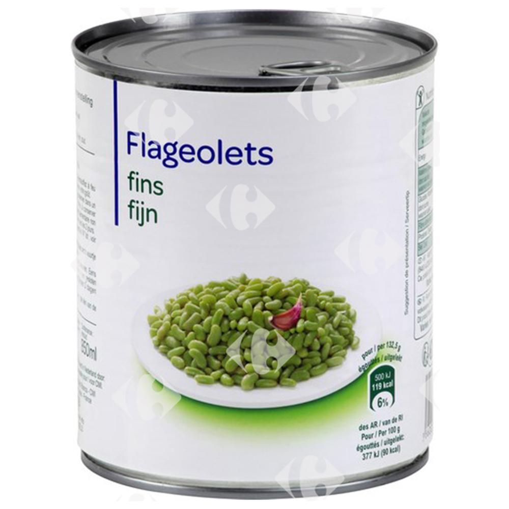 [185156] Conserve Flageolets Extra-Fins Carrefour Blanc 800g