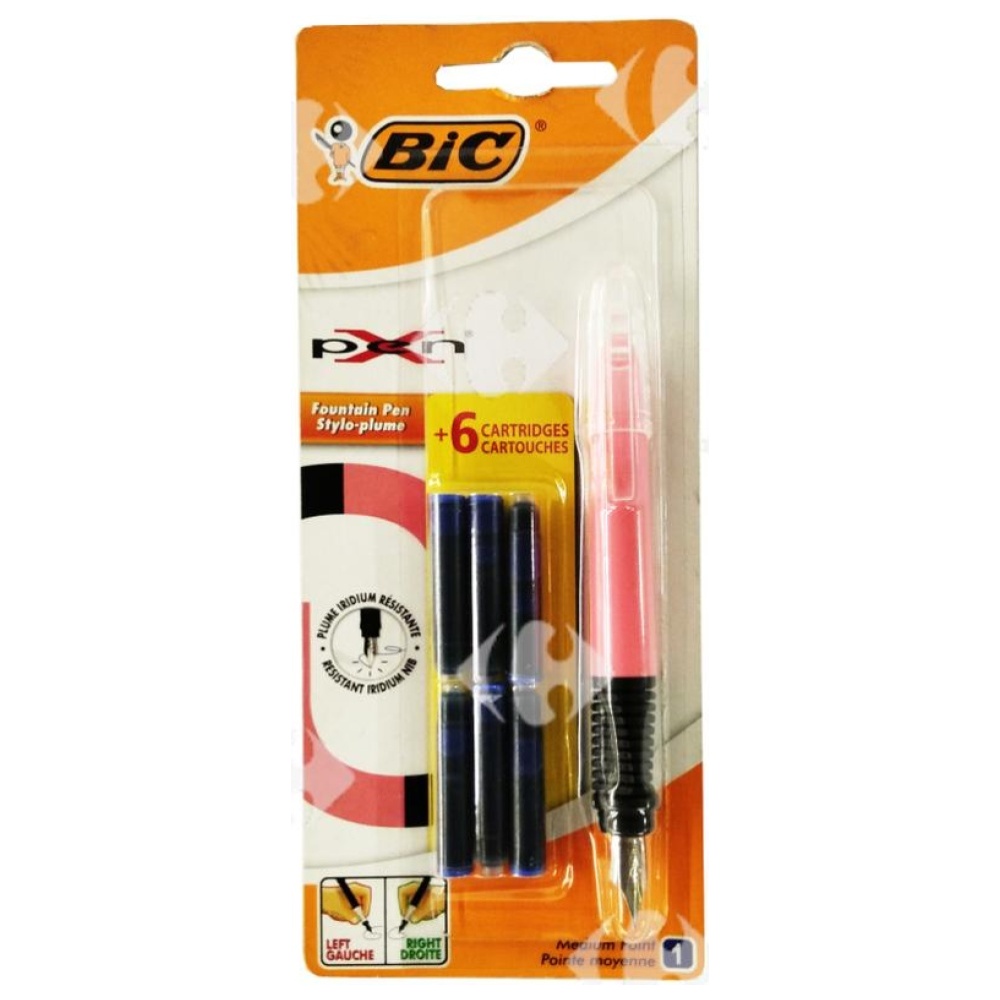 Stylo Plume Xpen Standard 07 Bic 20g + 6 Cartouches