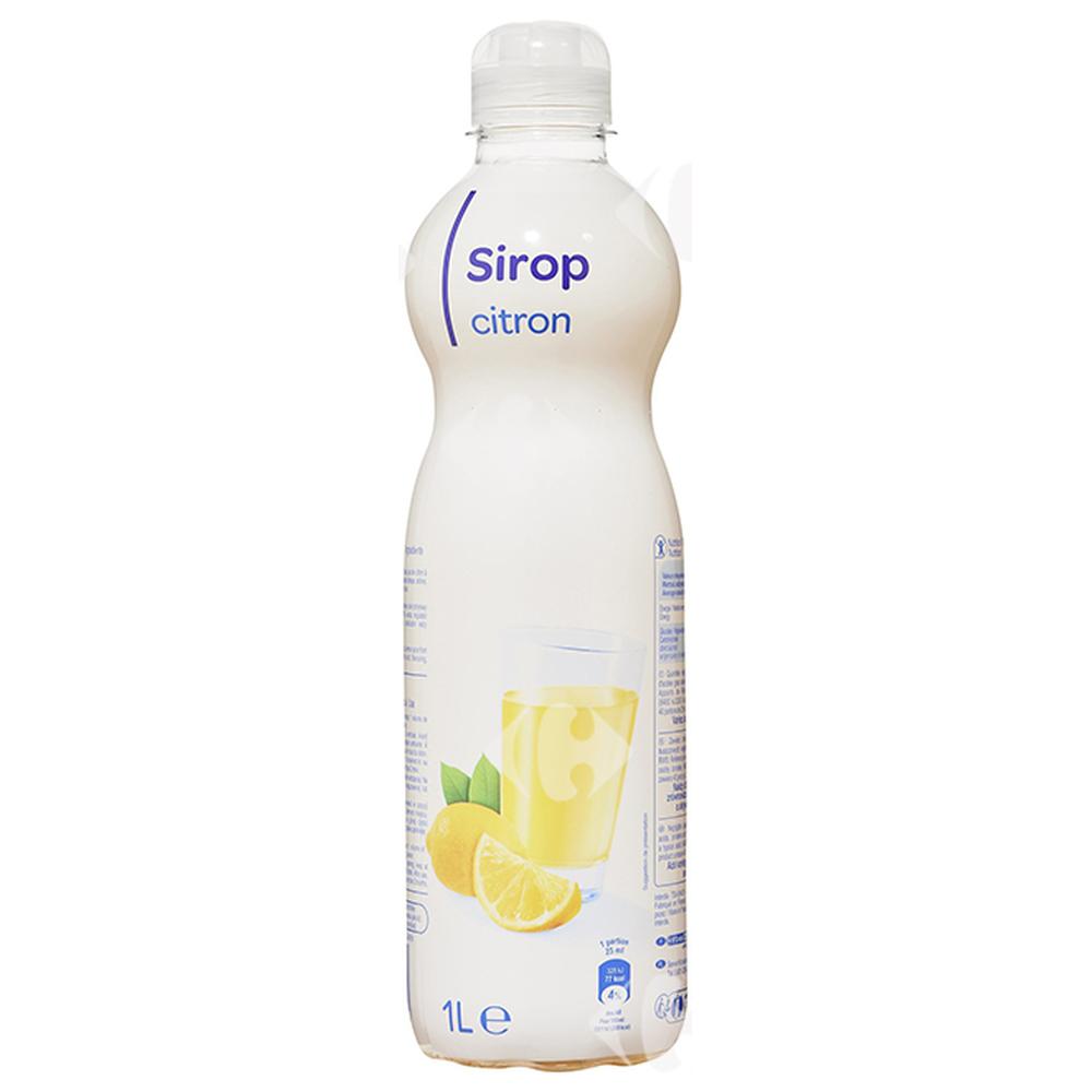 [627072] Sirop de Citron Carrefour Blanc 1L