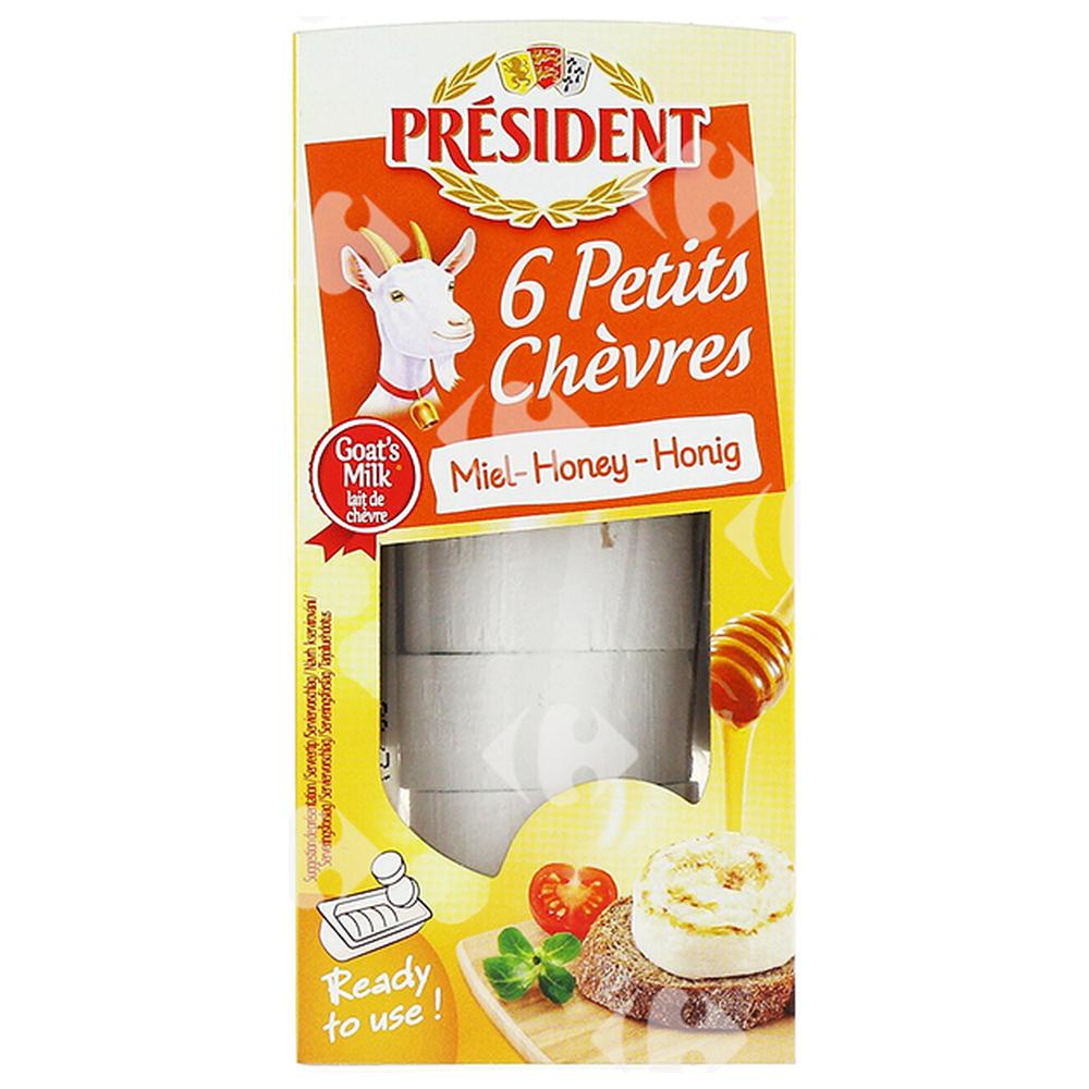 Palets de Chèvre frais au Miel Président 6 pièces 100G