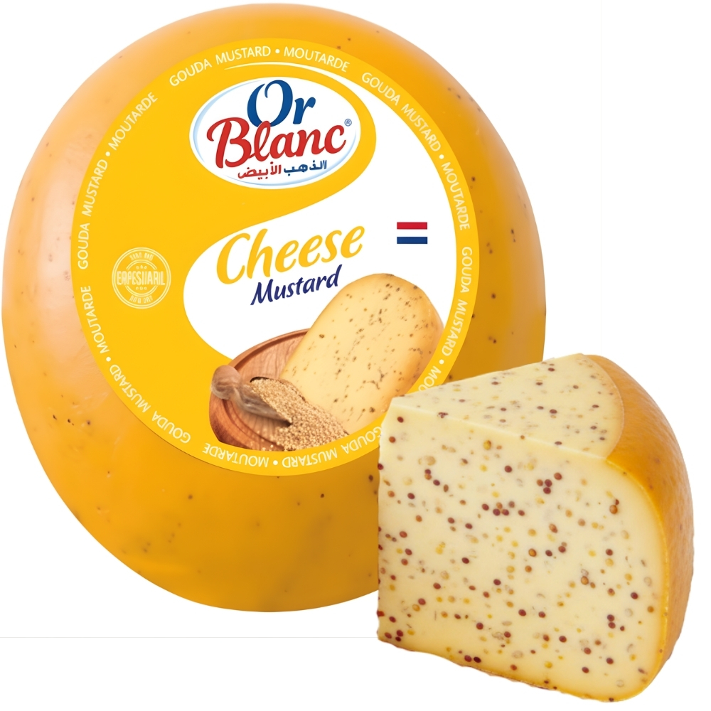 [622059] Fromage Gouda Moutarde Or Blanc 100g