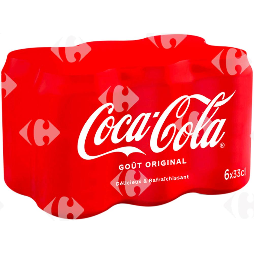 [555939] Boisson gazeuse Coca-Cola canette 6x33cl.