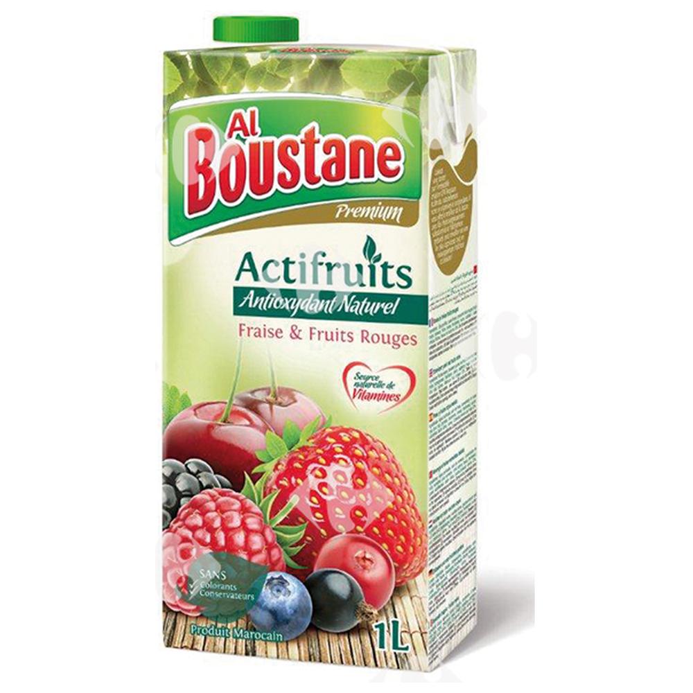 Boisson de Fraise et Fruits Rouges Actifruits Al Boustane 1L