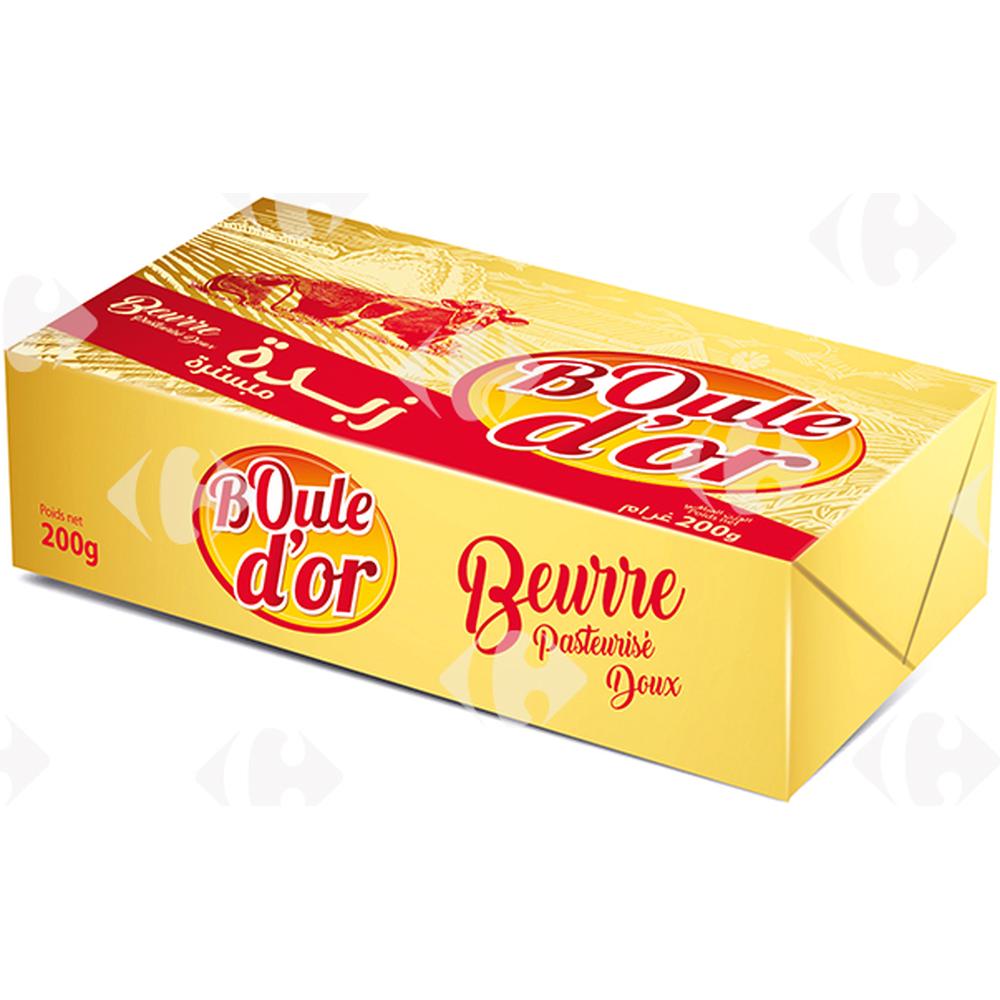 [557041] Beurre Doux 82%Mg Boule D'Or 200g