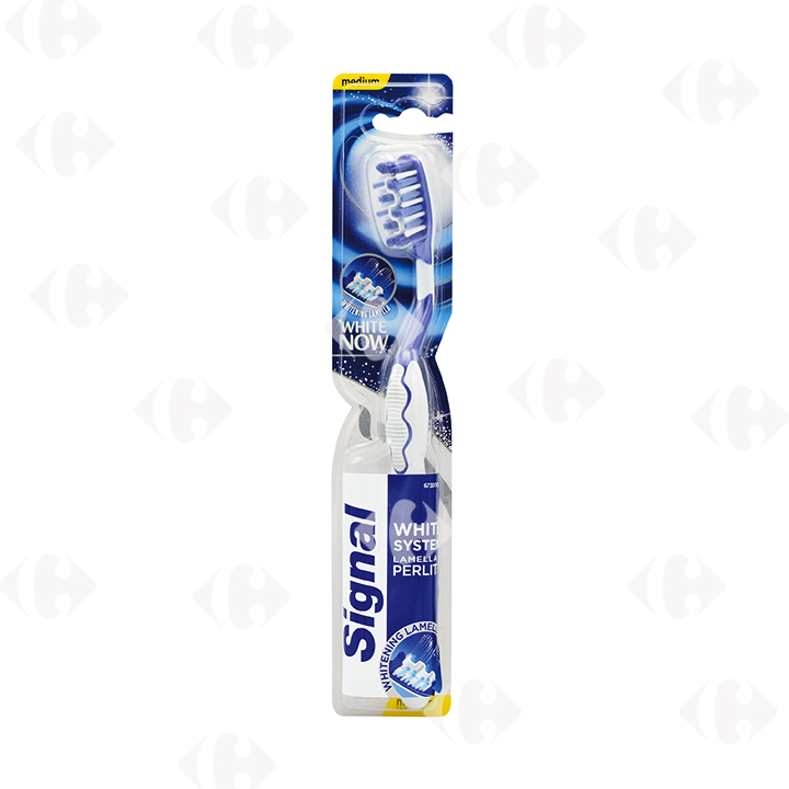 [524984] Brosse à Dents White System Medium Signal 1 unité