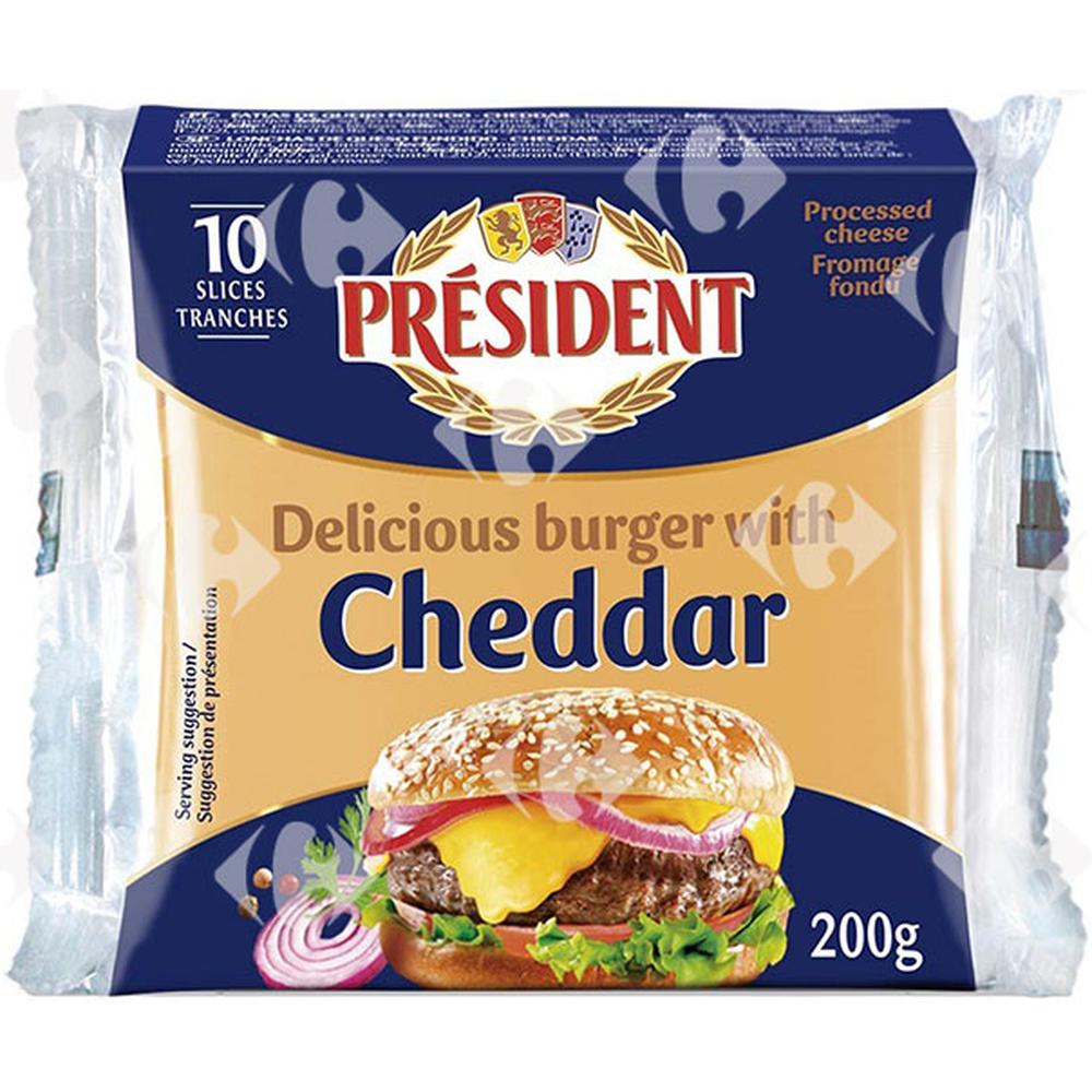 [9261] Cheddar Fondu pour Burger Président 200g