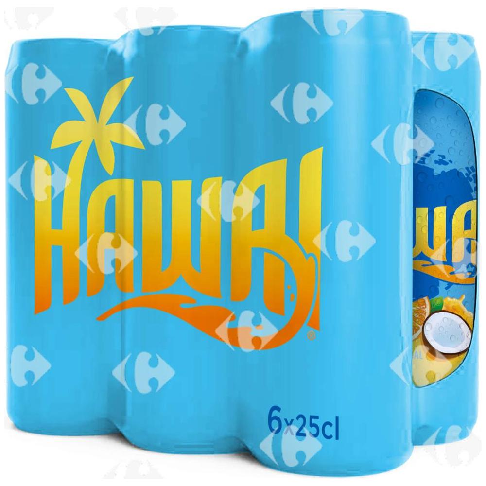 [646310] Boisson Gazeuse Hawai Tropical Canette 6x25cl
