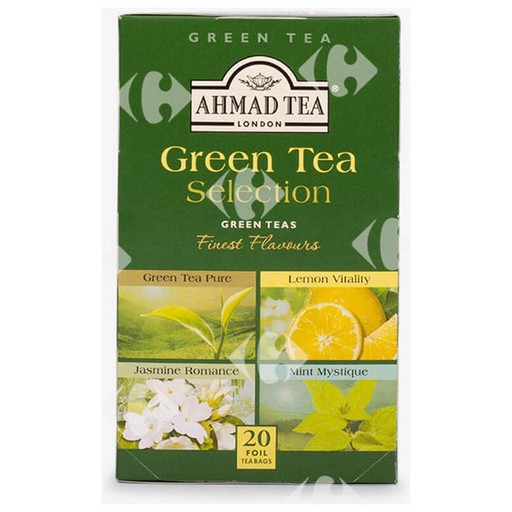 [539266] Thé Aromatisé en Sachets Green Selection Ahmad Tea 20 sachets