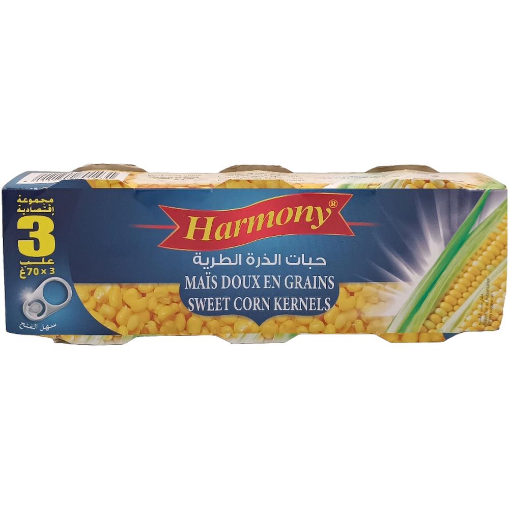 Maïs Doux en Grains Harmony 3x75g