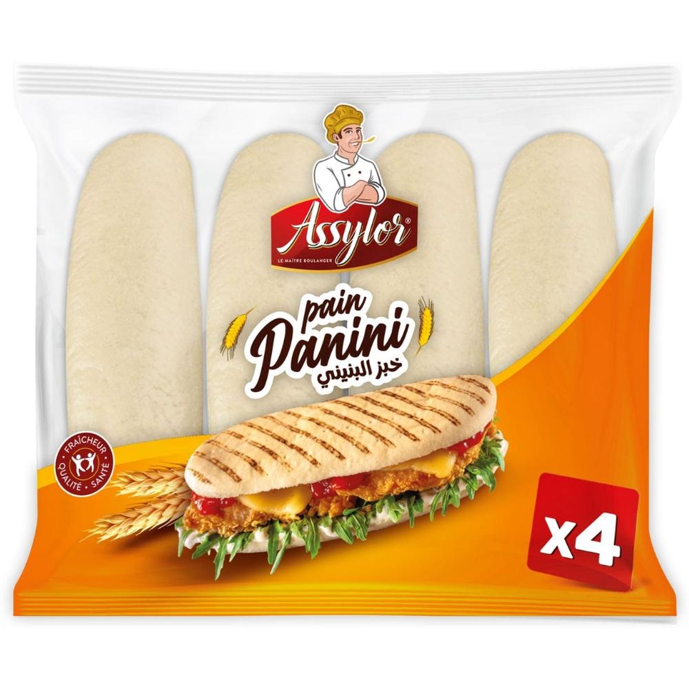 [61638] Pain Panini Assylor 4 pièces 350g