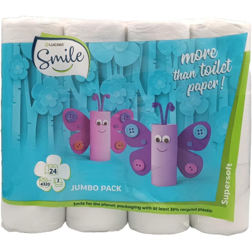 [679282] Papier Hygiénique 3 Plis Smile 24 unités