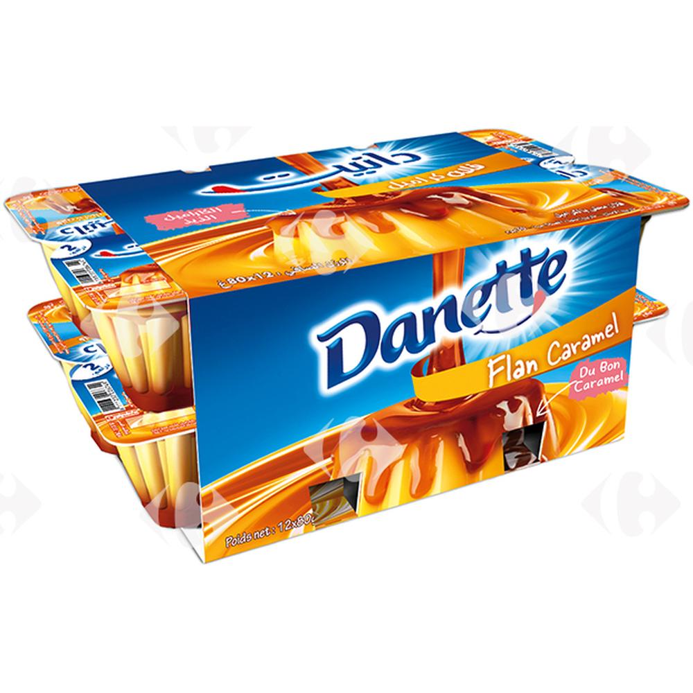 Pack Flan Caramel Danette 12x80g