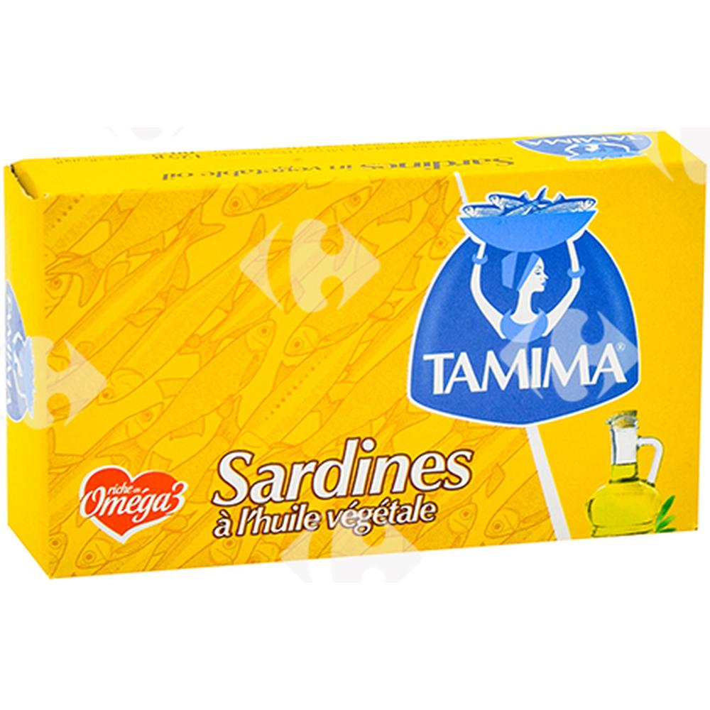 Conserve de Sardines à l'Huile Végétale Tamima 125g