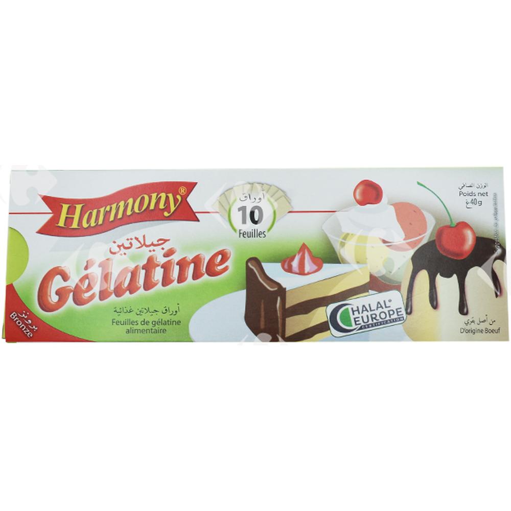 [628163] Gélatine Alimentaire Harmony 10 Feuilles
