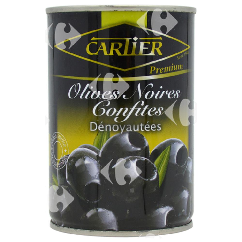 [3963] Conserve d'Olives Noires Entières Cartier 225g