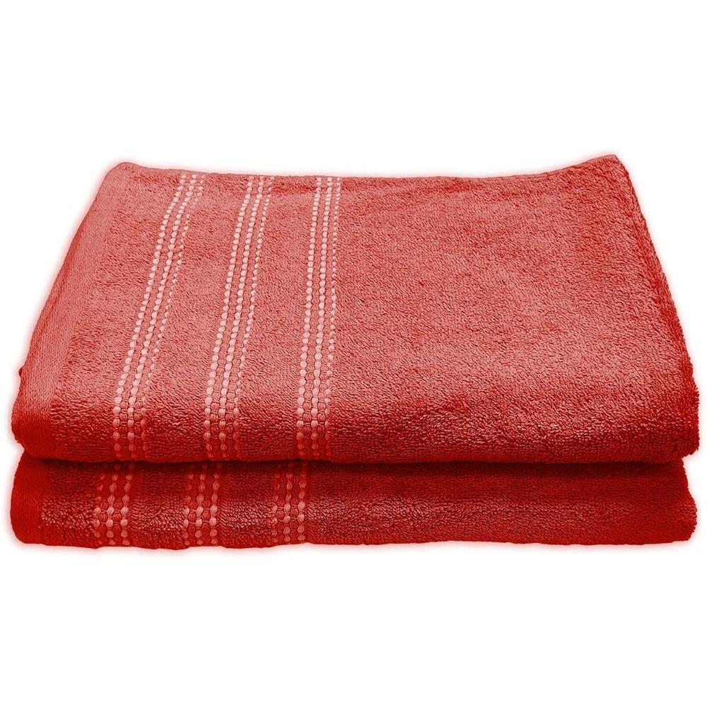 [710717] Drap de Douche Corail Clair Tex Home 70x140 cm