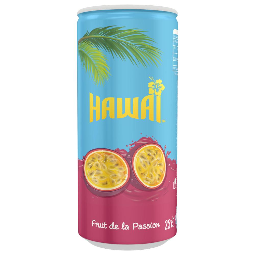 [696942] Boisson gazeuse Hawai fruit de la passion canette 25cl.