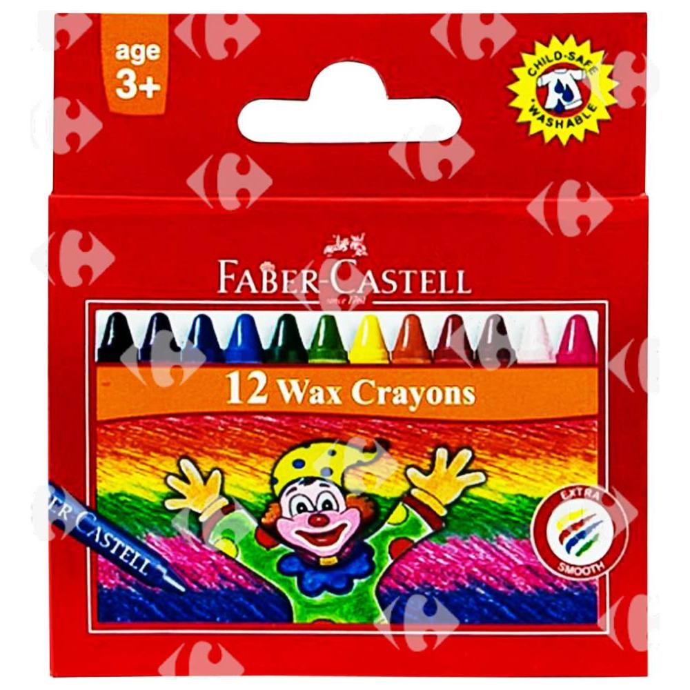 [131256] Crayon à cire Petit Modèle Faber Castell 12 unités