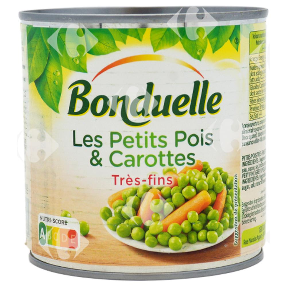[416567] Conserve de Petits Pois et Carottes Très Fins Bonduelle 400g.