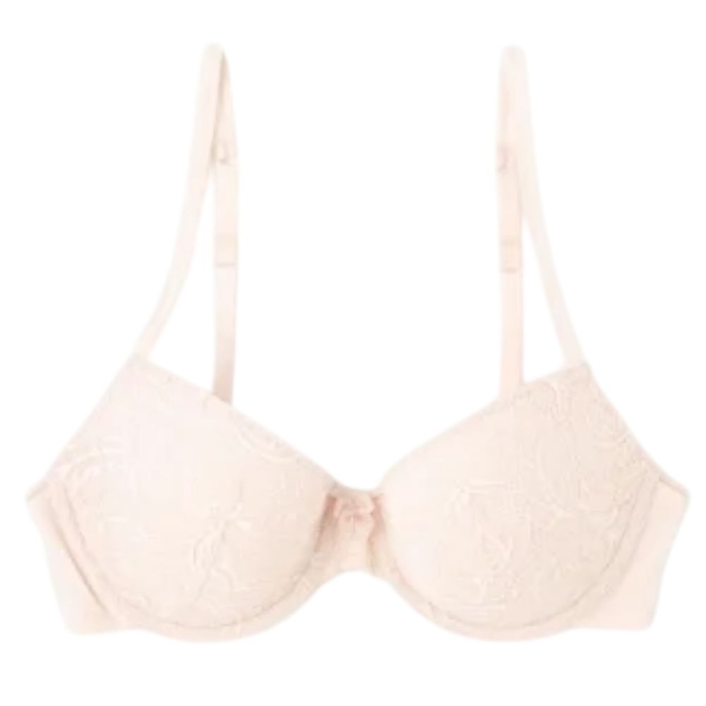 [727546] Soutien-Gorge Ampliforme Armatures Coque Rose Séché