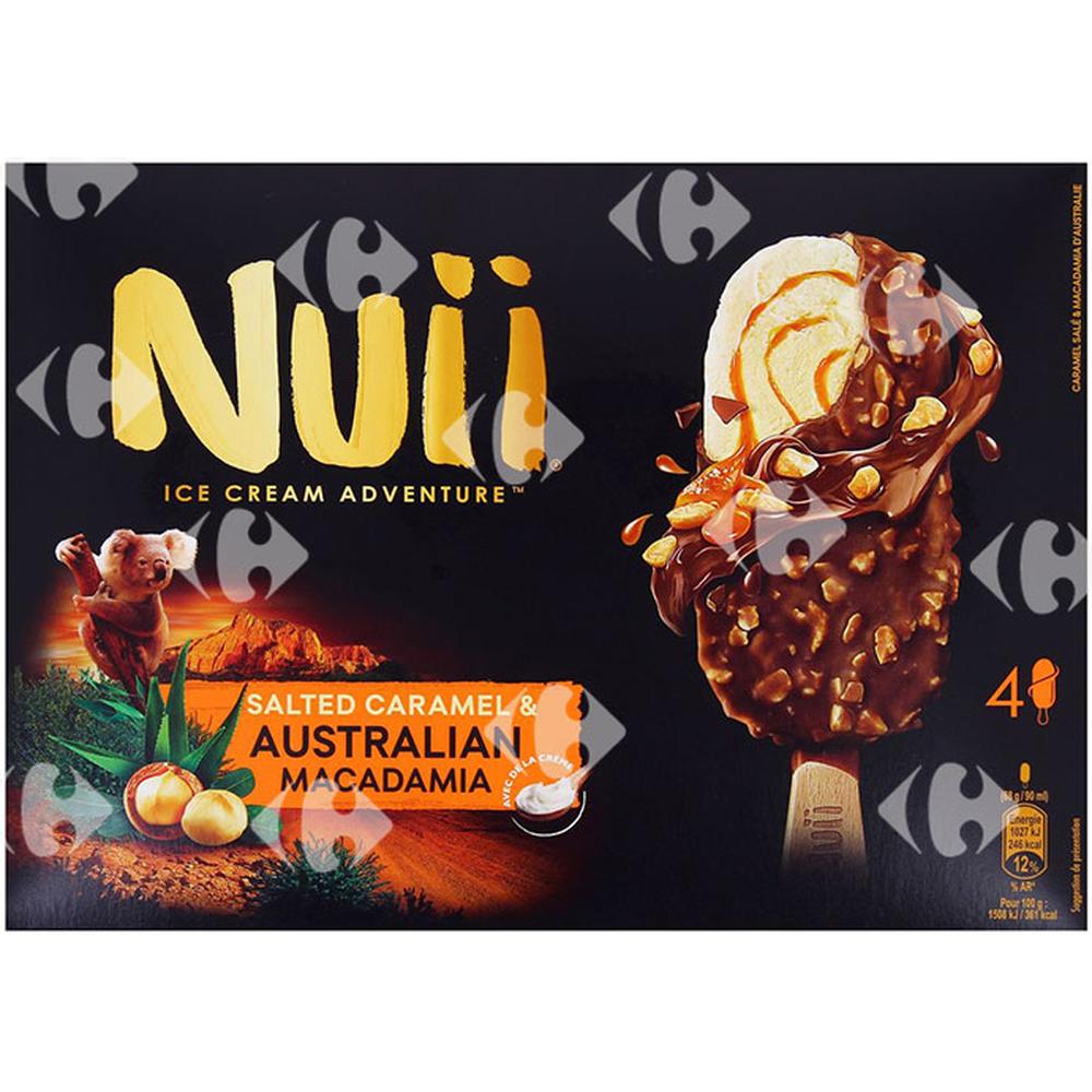 [645929] Bâtonnets de Glace Caramel Macadamia Nuii 4x360ml.