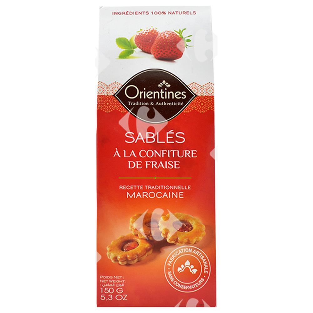 [386949] Croquants Sablés à la Confiture de Fraise Orientines 150g