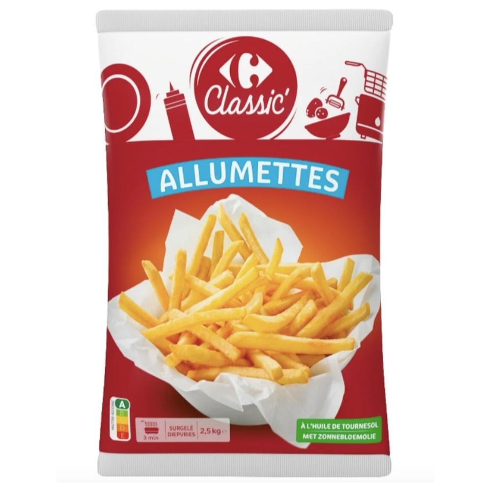 [625553] Frites Allumettes 6/6 Carrefour 2,5kg