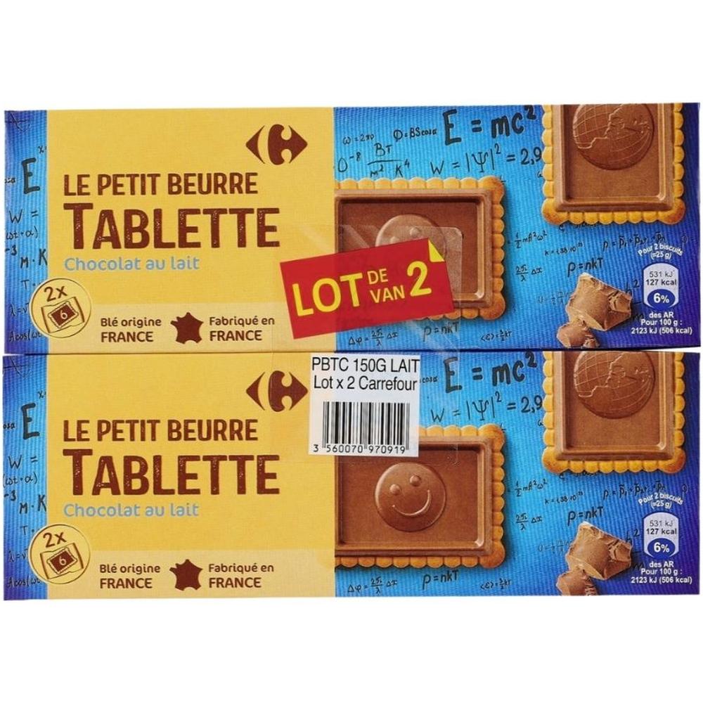Biscuits Chocolat au Lait Carrefour Classic 2x150g
