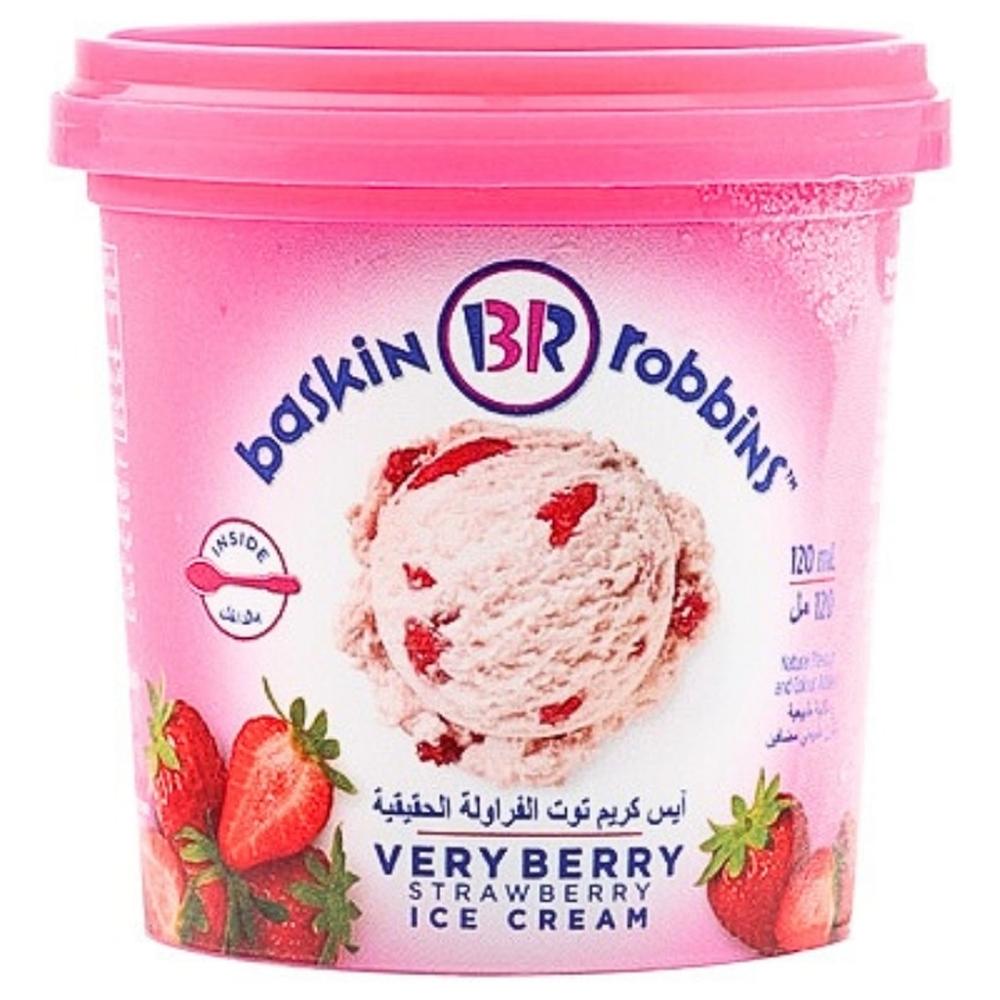 Pot Glace Fraise Baskin Robbins 120ml.