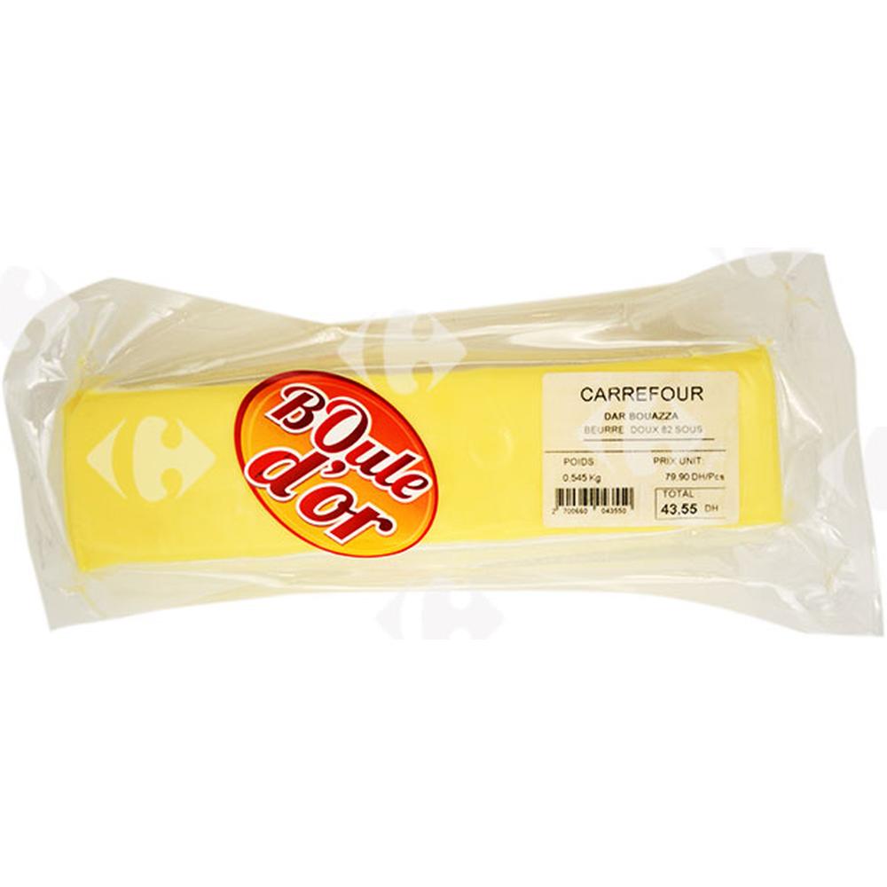 [557090] Beurre Doux 82%Mg Boule D'Or au Kg.