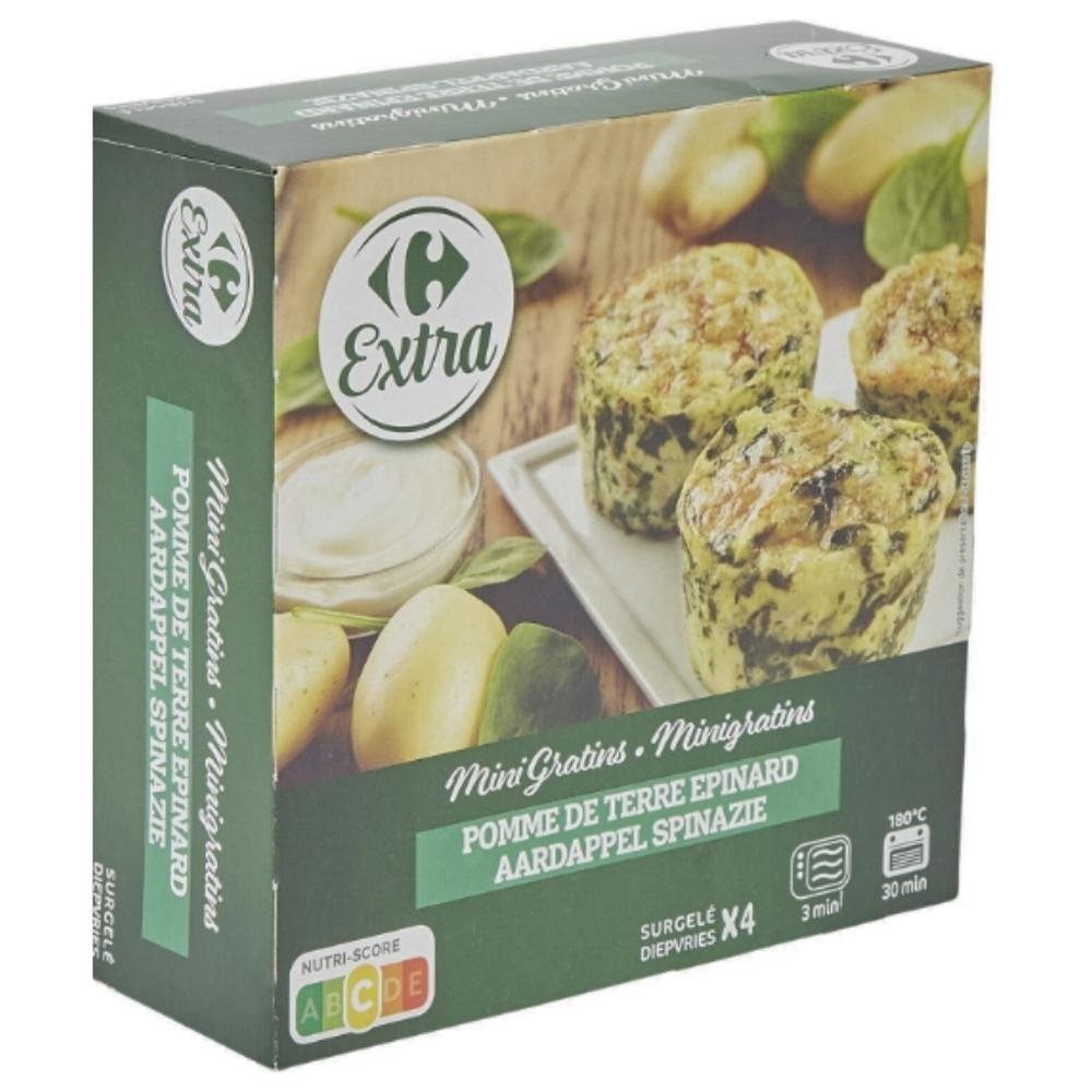 Gratin Pomme de Terre Épinard Carrefour Extra 4 unités 120g