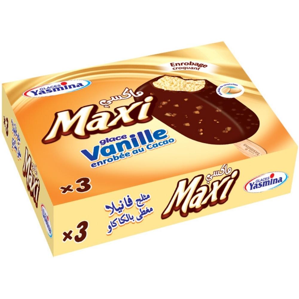 [212671] Bâtonnets Glace Maxi Vanille Yasmina 3 unités 80ml.