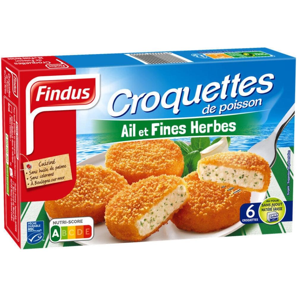 [233317] Poisson Pané Croquettes Ail et Fines Herbes Findus 300g 6 pièces