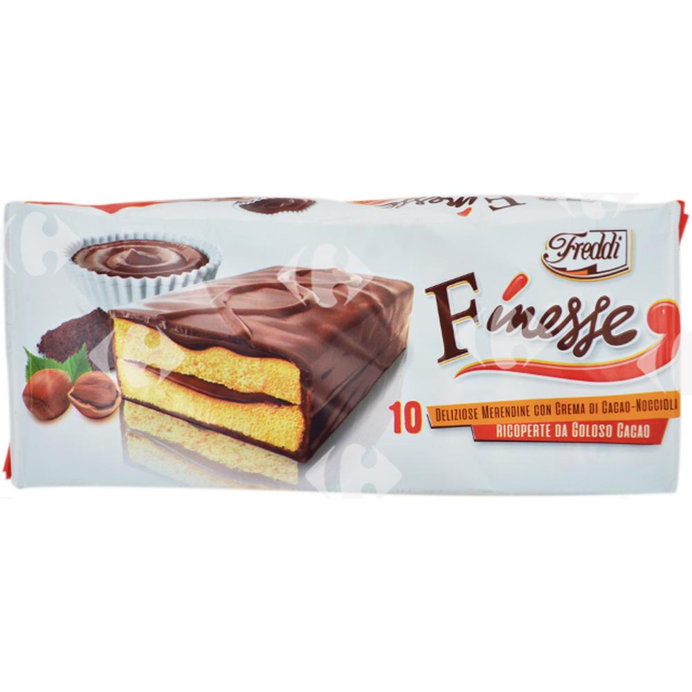 [643299] Pack de 10 Génoises Finesse Cacao Noisette Freddi 390g.