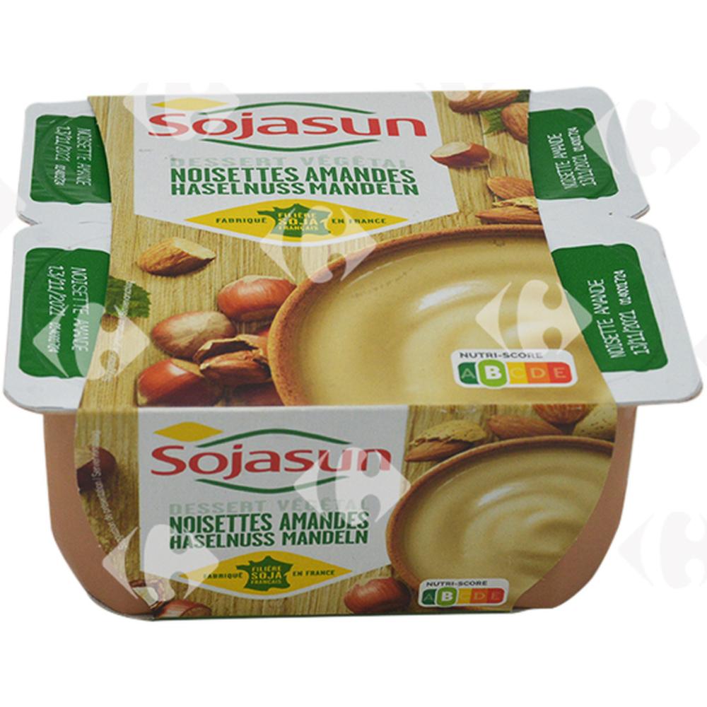 [412452] Dessert Végétal Noisettes Amandes Sojasun 4x100g.