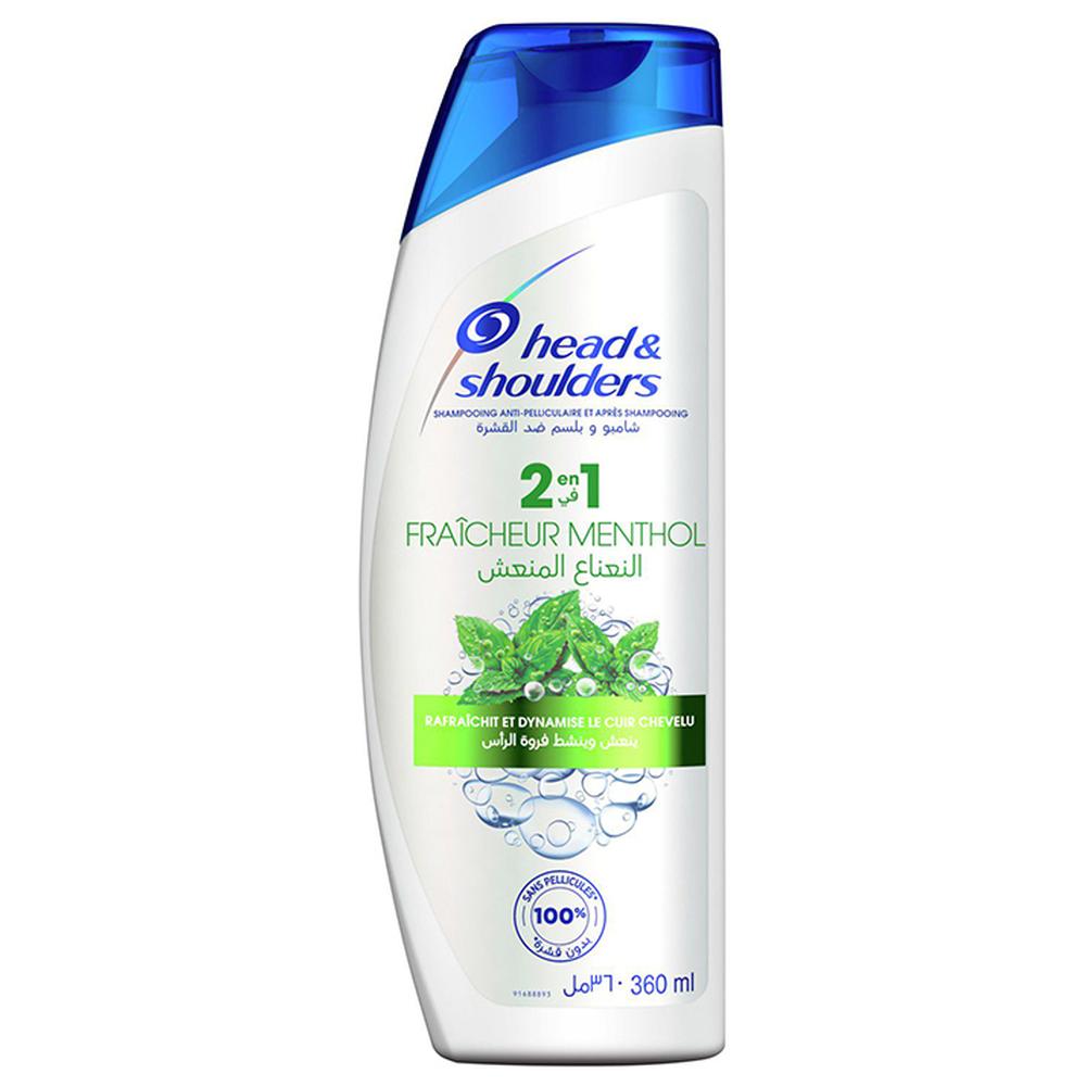 Shampooing Antipelliculaire 2en1 Menthol Refresh Head & Shoulders 360ml