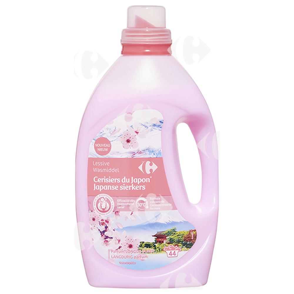 [660391] Détergent Lessive Liquide Cerisier du Japon Carrefour 2,2L