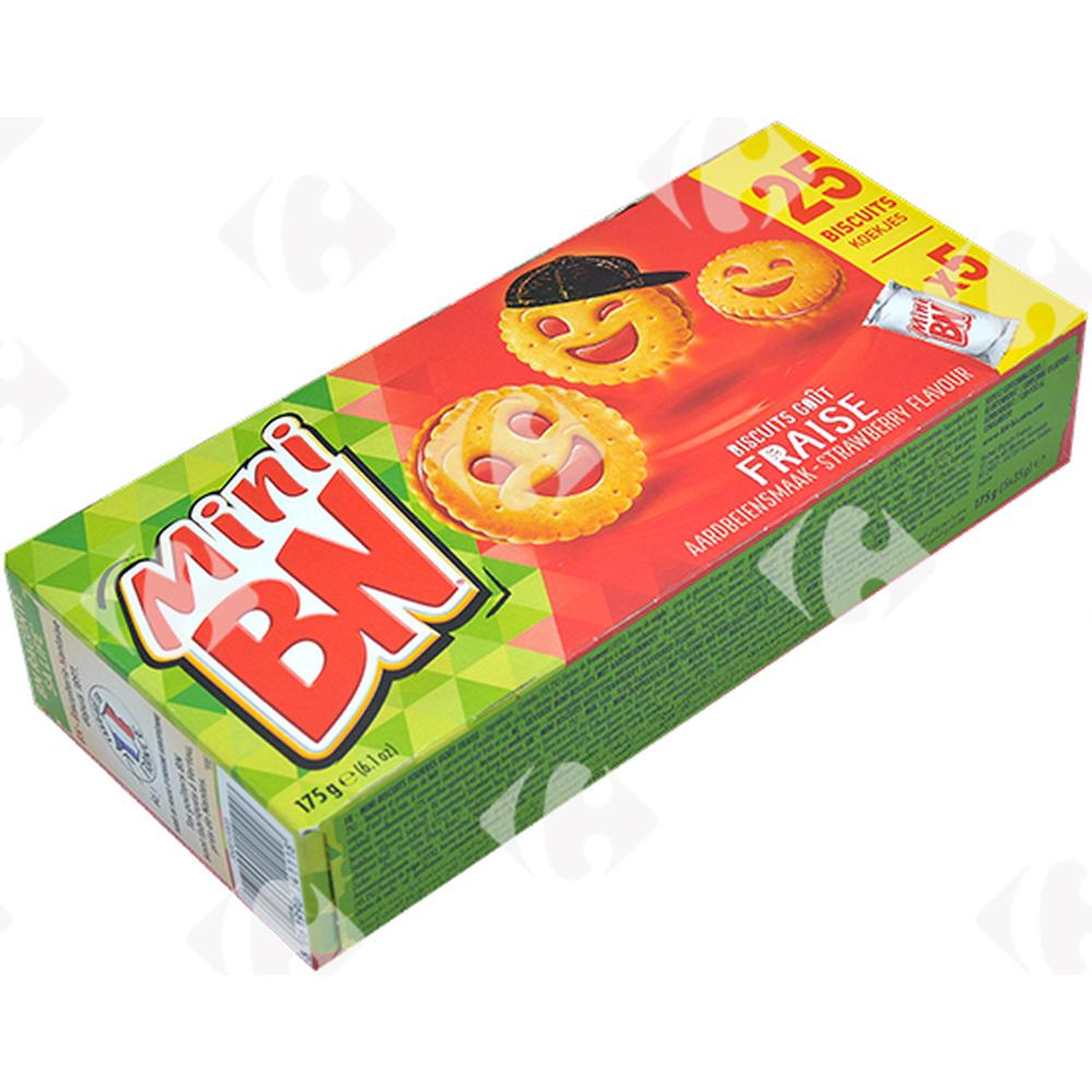[11600] Biscuits Fourrés Fraise Bn 168g.