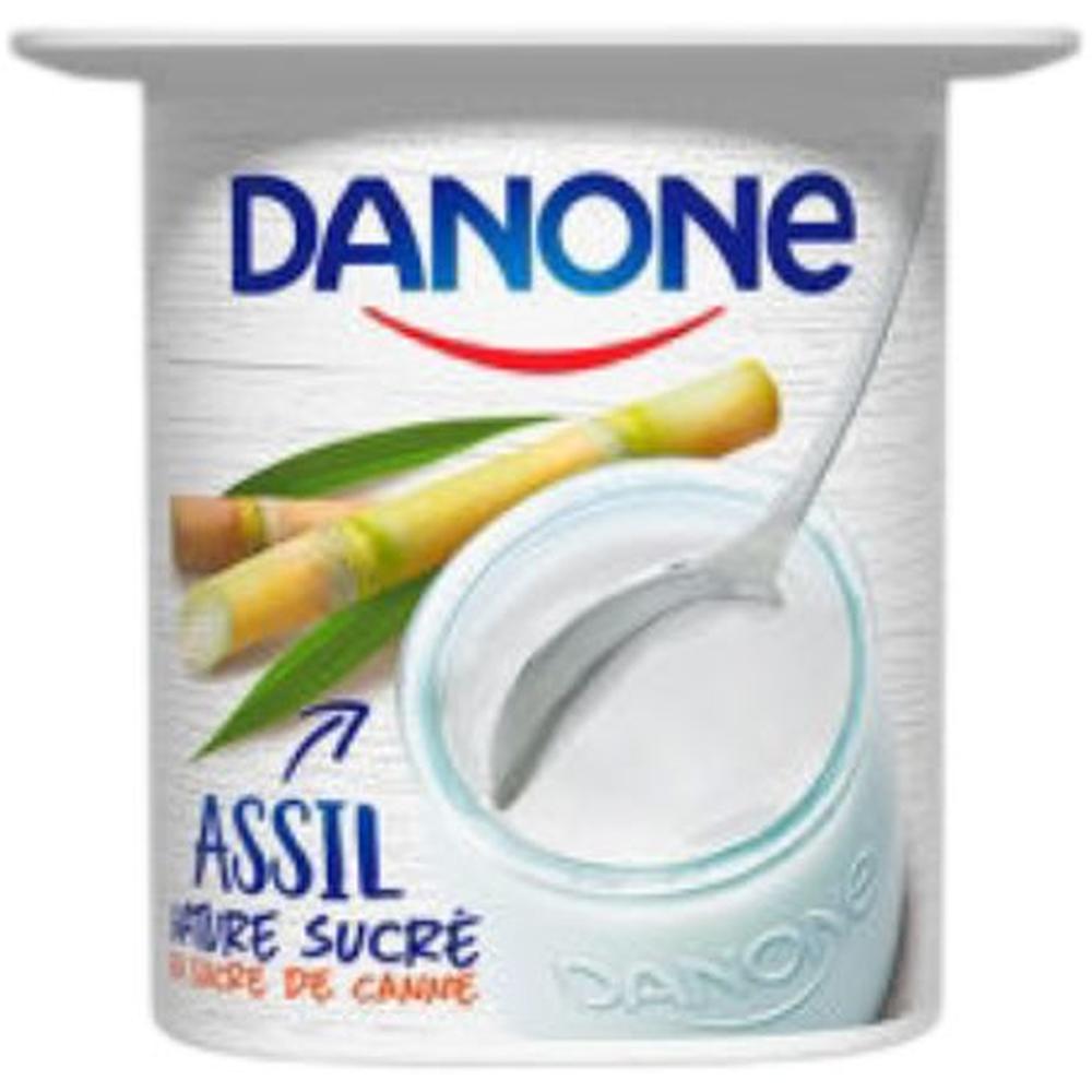 Yaourt Fermé Nature Sucre Assil Danone 105g.