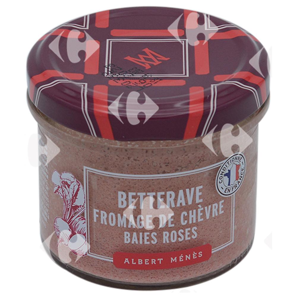 Crème de Chèvre à la Betterave Albert Ménès 100g.