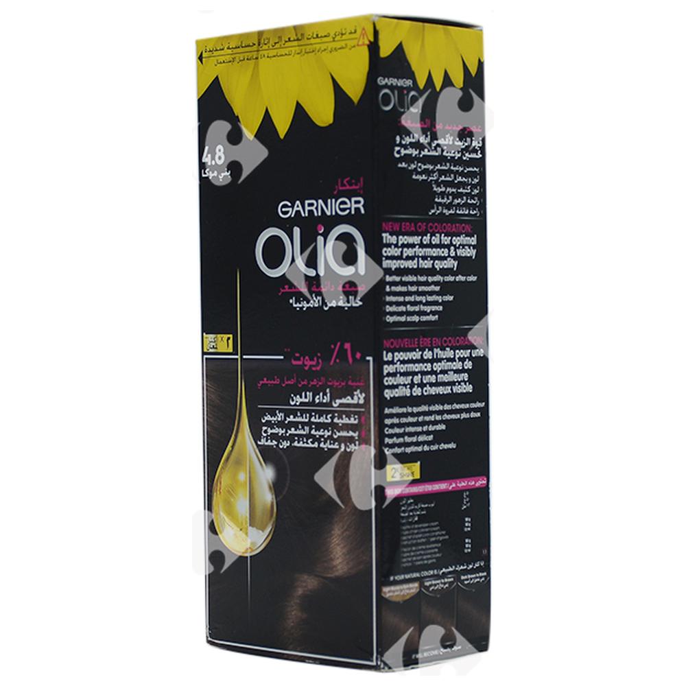 [650571] Coloration aux Huiles sans Ammoniaque Mocha 4,8 Olia.