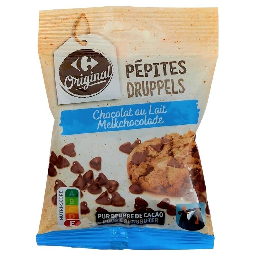 [708121] Pépites Chocolat au Lait Carrefour Original 100g