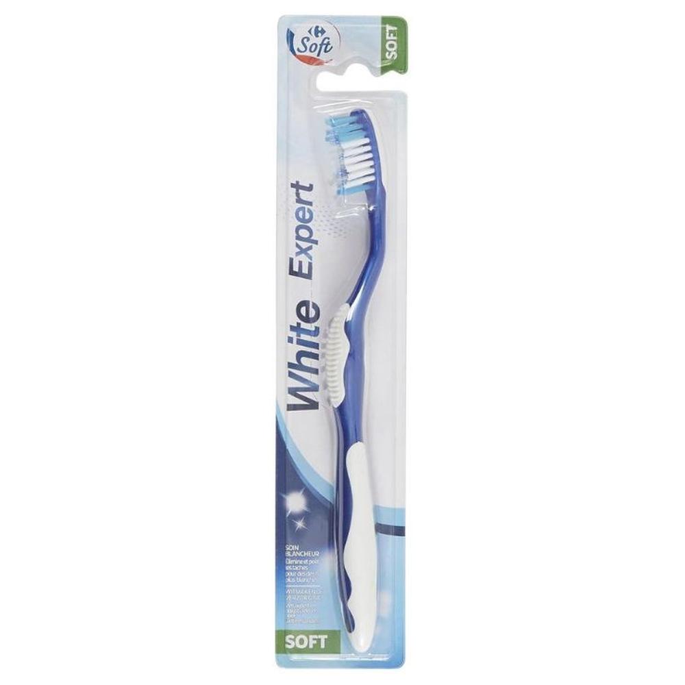 [705481] Brosse à Dents Expert Blancheur Souple Carrefour Soft