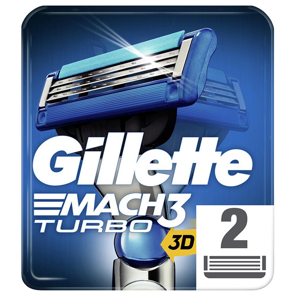 [53994] Recharges de lames de rasoir Mach3 Turbo Gillette 2 unités