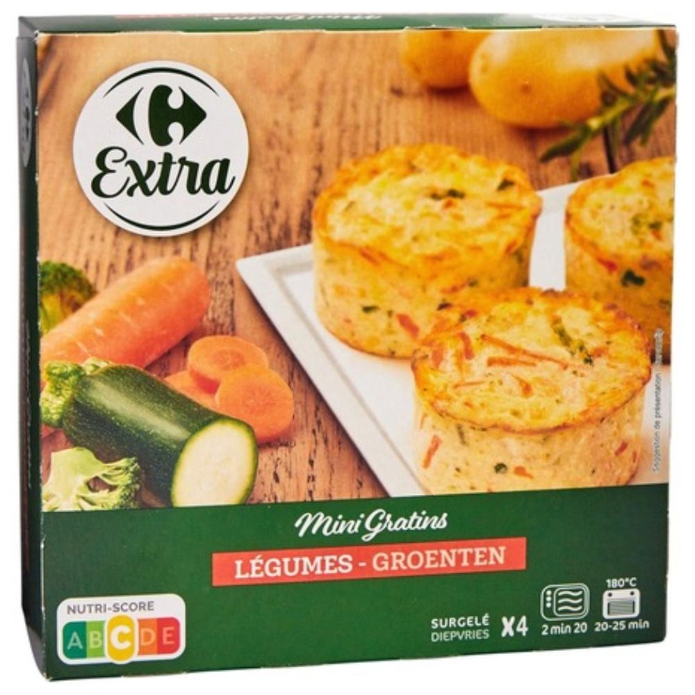 Mini Gratins de Légumes Carrefour 4 unités 480g.
