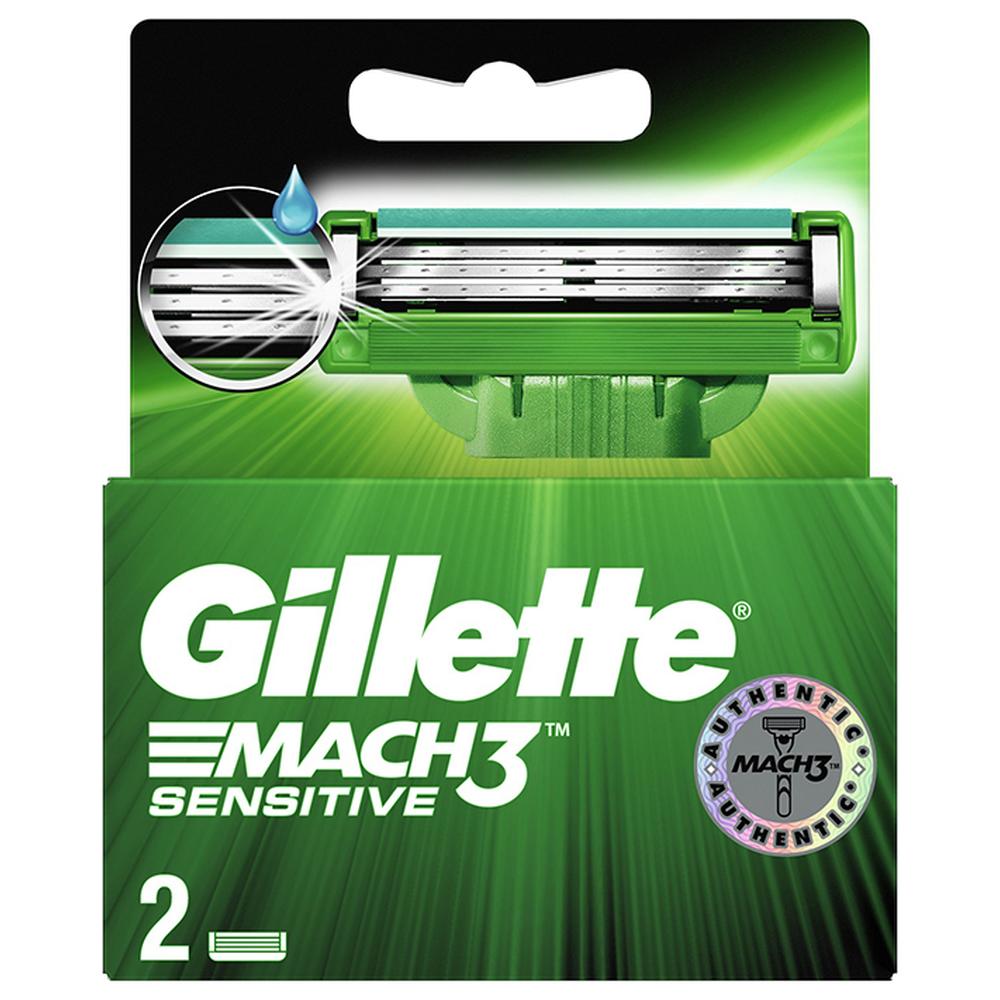[365996] Recharges de lames de rasoir Mach3 Sensitive Gillette 2 unités.